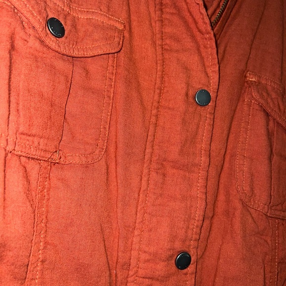 Torrid Women's Rust Orange Utility Jacket - Picture 3 of 8